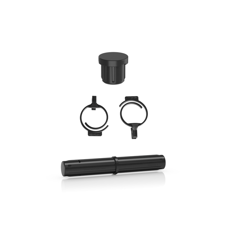 Set di ricambi Lechuza per traliccio (spine, clip, connettori) per TRIO 30 (contenuto per 2 tralicci), nero