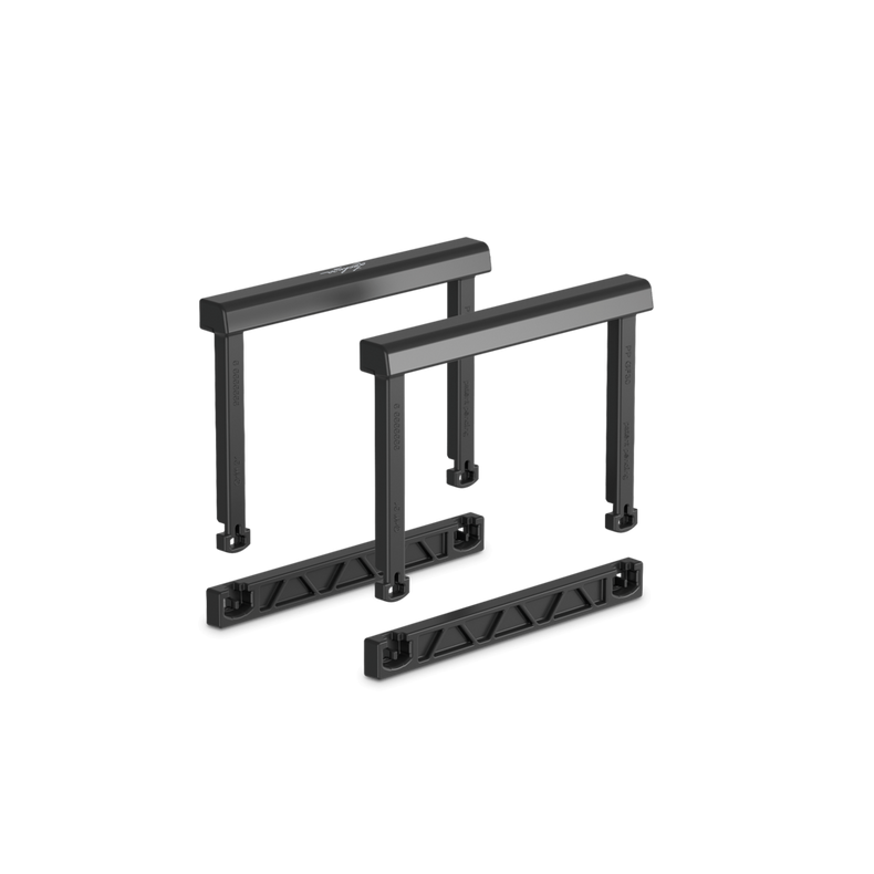 Set di maniglie di ricambio Lechuza per CUBICO 22 e BALCONERA 50 / 80 (contenuto per 2 contenitori), nero